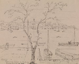 Fra huset vårt i East Cowes, søndag kveld, 12. mai 1833 av Capt. Thomas Hastings
