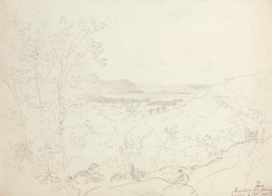 Fra Strawberry Hill, Clevedon, lørdag 6. september 1845 av Capt. Thomas Hastings