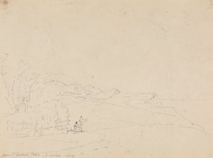 Nær Saint Lawrence Station, Isle of Wight av Capt. Thomas Hastings