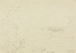 Nær Swainstone, Isle of Wight, august 1829 av Capt. Thomas Hastings