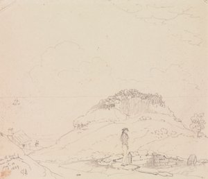 På stranden nær Sandrock, 13. august 1829 av Capt. Thomas Hastings