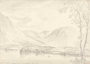 En del av Mellbreak over Crummock Lake, 1. august, 1835 av Capt. Thomas Hastings