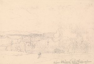 River Medina fra Whippingham nær East Cowes av Capt. Thomas Hastings