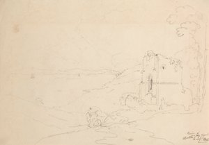 Ruinene av Walton Church, Clevedon, 6. september 1845
