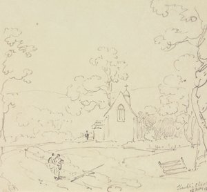 Shanklin Church, Isle of Wight, 28. mai 1829 av Capt. Thomas Hastings