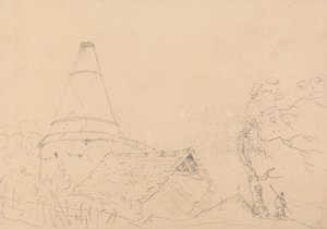 Skisse av et tak med en stor skorstein av Capt. Thomas Hastings