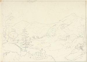 Skiddaw fra Borrowdale, lørdag 27. juni 1835 av Capt. Thomas Hastings