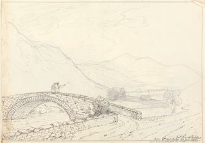 The Bowder Stone, Jaws of Borrowdale, lørdag 27. juni 1835 av Capt. Thomas Hastings
