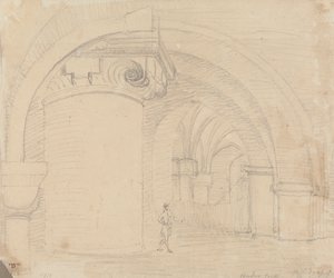Undercroft, katedralen i Canterbury av Capt. Thomas Hastings