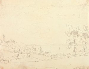 West Cowes fra Mrs. Baily's, 8. juli 1826 av Capt. Thomas Hastings