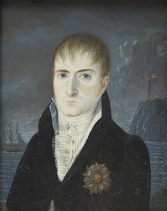 Portrett av Napoleon Bonaparte på øya Saint Helena, 1820