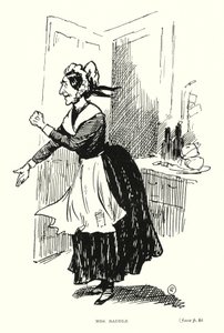 Dickens karakter: Mrs Raddle (litho) av Captain Edward Henry Handley Read