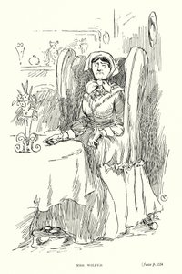 Dickens karakter: Mrs Wilfer (litho) av Captain Edward Henry Handley Read