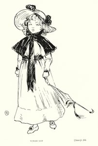 Dickens karakter: Norah Gay (litho) av Captain Edward Henry Handley Read