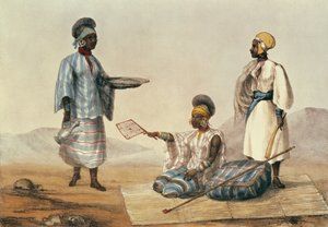 Black people of Soudan, plate fra A Narrative of Travels in Northern Africa gravert av M. Gauci (fl.1810-46) 1821