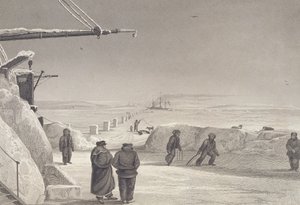 Situasjonen til H.M. Ships Fury und Hecla ved Igloolik, 1822-23, fra 