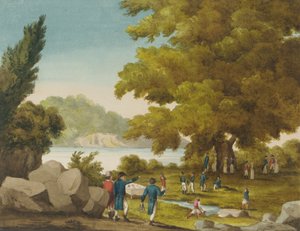 The Fountain of the Bashaw, Santa Maura, Hellas av Captain George Francis Lyon