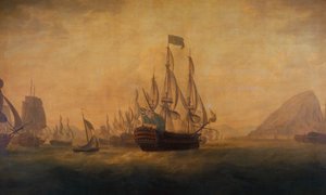 The Relief of Gibraltar av Admiral Lord Howe av Captain William Elliott
