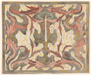Dekorativ Stand Up Epee Design av Carel Adolph Lion Cachet