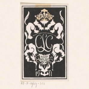 Ex-libris av Carel Lion Cachet
