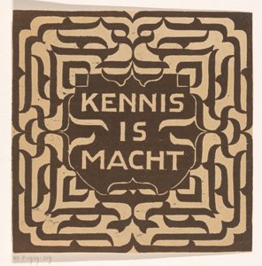 Kunnskap er makt (original tittel på objekt)