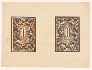 To ex-libris av Carel Lion Cachet av Carel Adolph Lion Cachet