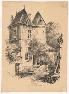 Tjenesteinngang til et slott eller hus Pictura (serietittel på objekt) av Carel Christiaan Antony Last