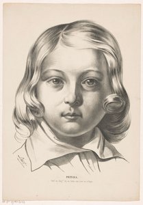 Hodet til en gutt Pictura (serietittel på objekt) av Carel Christiaan Antony Last