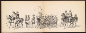 Masquerade of the Leiden Students, 1850 (Tavle 10) Intogt av Frederik Hendrik i 