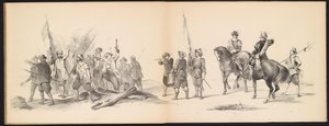 Masquerade of the Leiden Students, 1850 (Tavle 12) Intogt av Frederik Hendrik i 