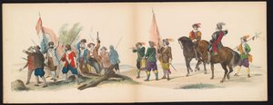 Masquerade of the Leiden Students, 1850 (Tavle 12) Intogt av Frederik Hendrik i 
