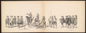 Maskerade av Leiden-studentene, 1850 (plate 2) Intogt av Frederik Hendrik i 