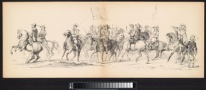 Masquerade of the Leiden Students, 1850 (Plate 4) Intogt av Frederik Hendrik i 