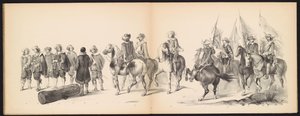 Masquerade of the Leiden Students, 1850 (plate 9) Intogt av Frederik Hendrik i 