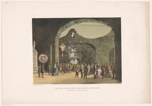 Zaal in Frascati te Amsterdam 1855 Souvenir den bezoekers van Frascati aangeboden. Amsterdam 9-24 september 1855 (title on object)   1368424   no       norwegian Successfully Translated  Original: Fantasy of an Architectural Ruin Translat: Fantasy of an Ar av Carel Christiaan Antony Last