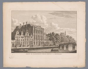 Utsikt over Felix Meritis i Amsterdam Bygging av samfunnet Felix Meritis i Amsterdam (tittel på objekt) av Carel Frederik Bendorp (I)