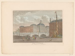 Utsikt over børsen i Rotterdam Messe i Rotterdam / La Bourse à Rotterdam (tittel på objekt) av Carel Frederik Bendorp (I)