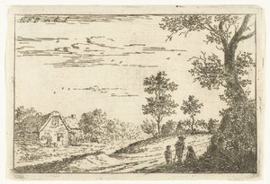Landskap med gård Landskap (serietittel) av Carel Frederik Bendorp (I)