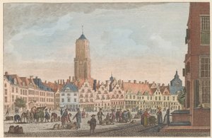 Neude i Utrecht, ca. 1790 De Neude i Utrecht / Marché dite Neude i Utrecht (tittel på objekt)