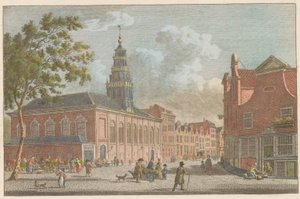 Vallonsk kirke i Rotterdam, ca. 1790 Fransk kirke i Rotterdam / L