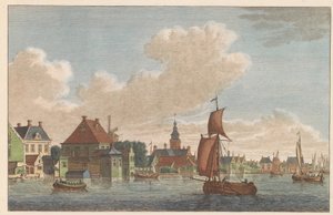 Westzaandam, ca. 1790 Binnen-Zaan til kirken i West-Zaandam / Saan Interieur-prisen du Coté de L