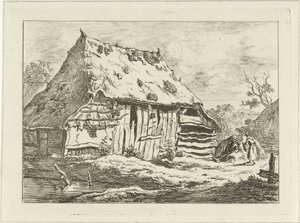 Par på en låve Landskap (1–6) (serietittel) av Carel Lodewijk Hansen