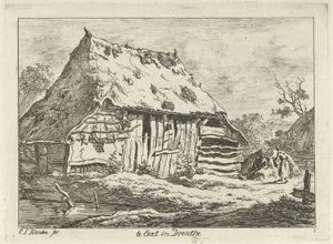 Par på en låve Te Eext i Drenthe (tittel på objekt) Landskap (1–6) (serietittel)