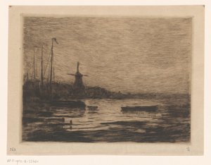 Utsikt over Zwijndrecht om natten