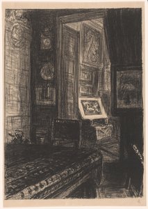 Interiør i en stue av Carel Nicolaas Storm van 