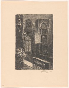 Kirkens interiør i Venezia av Carel Nicolaas Storm van 