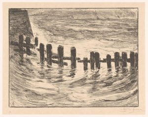 Pelearbeid i Schelde ved Vlissingen av Carel Nicolaas Storm van 