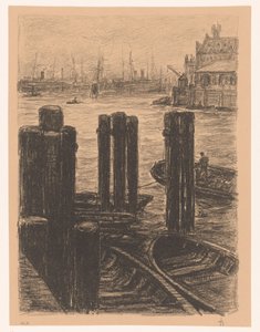 Pælearbeid i Hamburg havn