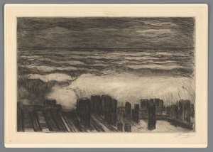 Hav med høye bølger av Carel Nicolaas Storm van 