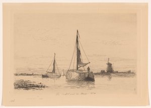 Le Vecht près de Weesp (original tittel på objekt) La Hollande (original serietittel) av Carel Nicolaas Storm van 
